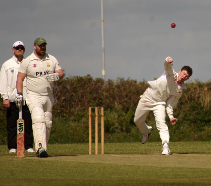 Ceri Brace took two wickets for Carew at Oatfield Park